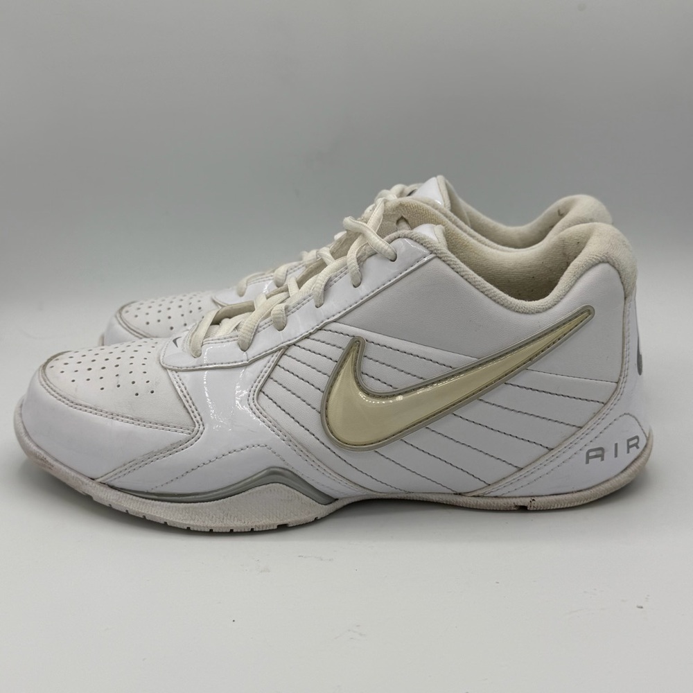 Nike Air Baseline Low 386240-111 White Leather Mens Basketball Shoes Size 7